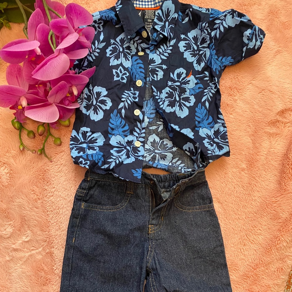 Nautical Baby Boy Two Piece set